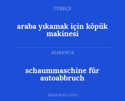 schaummaschine für autoabbruch - araba yıkamak için köpük makinesi