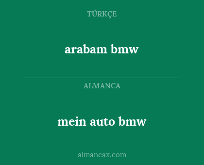mein auto bmw - arabam bmw