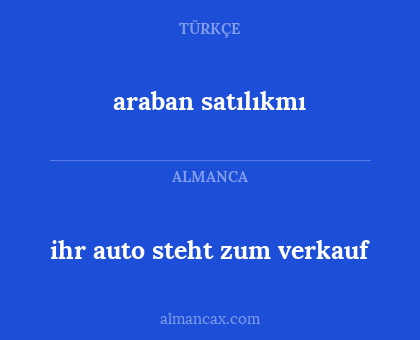 araban satılıkmı - ihr auto steht zum verkauf