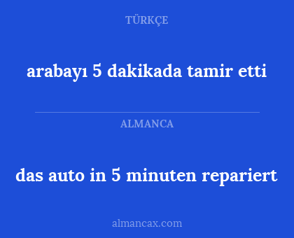 arabayı 5 dakikada tamir etti - das auto in 5 minuten repariert
