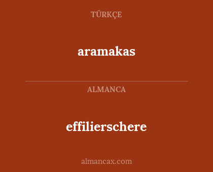 aramakas - effilierschere