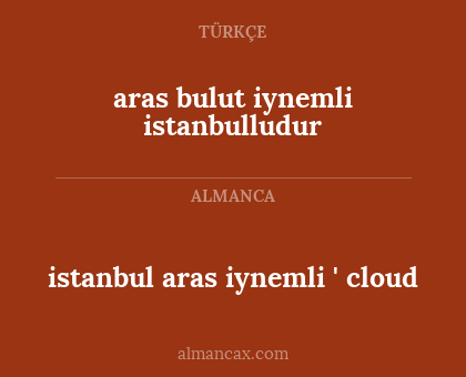 istanbul aras iynemli ' cloud - aras bulut iynemli istanbulludur