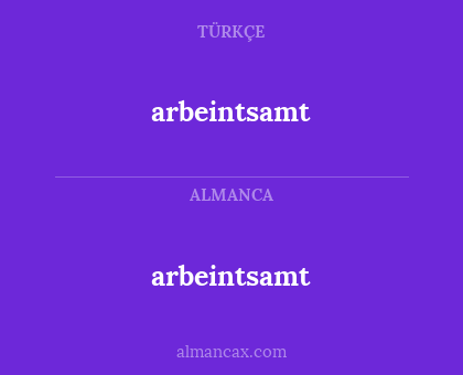 arbeintsamt - arbeintsamt
