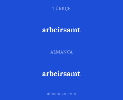 arbeirsamt - arbeirsamt
