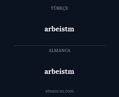 arbeistm - arbeistm