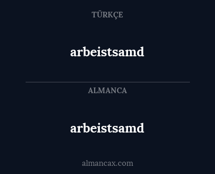 arbeistsamd - arbeistsamd