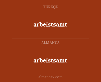 arbeistsamt - arbeistsamt