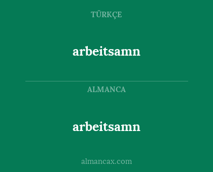 arbeitsamn - arbeitsamn