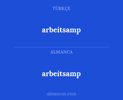 arbeitsamp - arbeitsamp