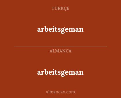 arbeitsgeman - arbeitsgeman