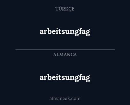 arbeitsungfag - arbeitsungfag