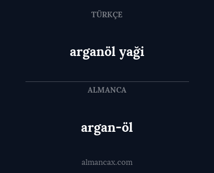 argan-öl - arganöl yaği