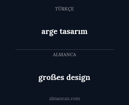 großes design - arge tasarım