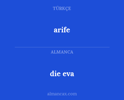 arife - die eva