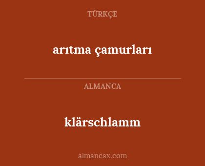 klärschlamm - arıtma çamurları