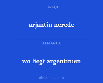 wo liegt argentinien - arjantin nerede