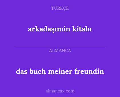 das buch meiner freundin - arkadaşımin kitabı