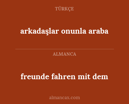 freunde fahren mit dem - arkadaşlar onunla araba