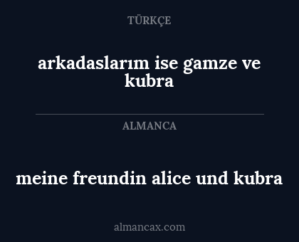 arkadaslarım ise gamze ve kubra - meine freundin alice und kubra