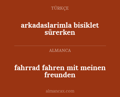 fahrrad fahren mit meinen freunden - arkadaslarimla bisiklet sürerken