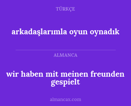 arkadaşlarımla oyun oynadık - wir haben mit meinen freunden gespielt
