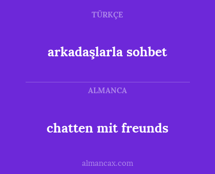 chatten mit freunds - arkadaşlarla sohbet