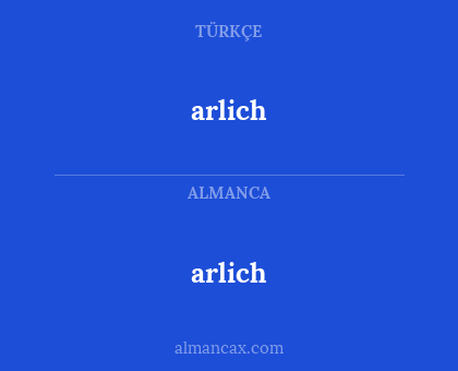 arlich - arlich