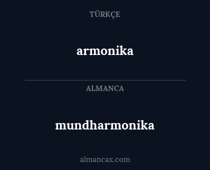 mundharmonika - armonika