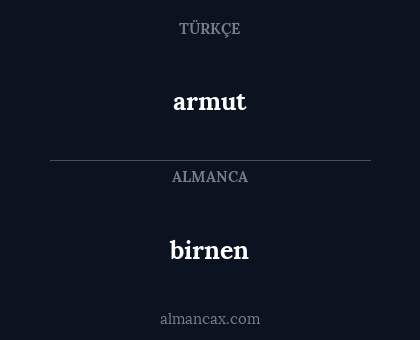 armut - birnen