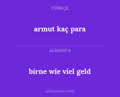 armut kaç para - birne wie viel geld