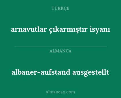 arnavutlar çıkarmıştır isyanı - albaner-aufstand ausgestellt