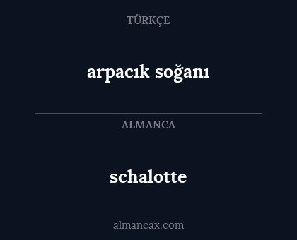 schalotte - arpacık soğanı