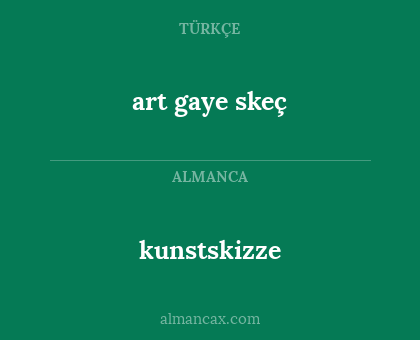 art gaye skeç - kunstskizze