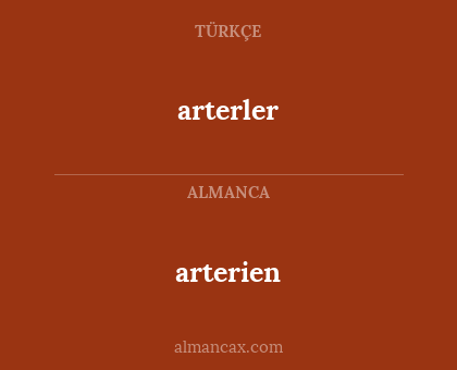 arterien - arterler