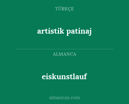 eiskunstlauf - artistik patinaj