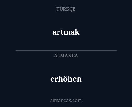 artmak - erhöhen