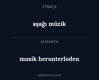 aşağı müzik - musik herunterloden