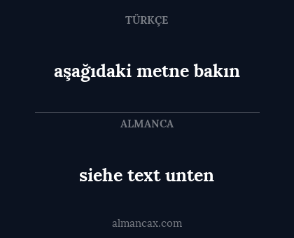 siehe text unten - aşağıdaki metne bakın