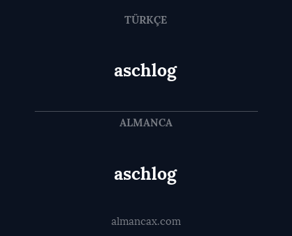 aschlog - aschlog