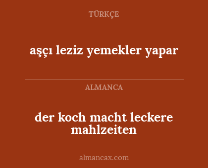 der koch macht leckere mahlzeiten - aşçı leziz yemekler yapar