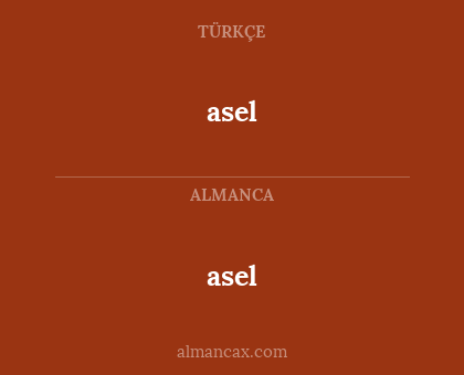asel - asel