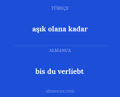 bis du verliebt - aşık olana kadar