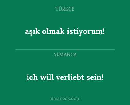 aşık olmak istiyorum! - ich will verliebt sein!