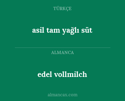 edel vollmilch - asil tam yağlı süt