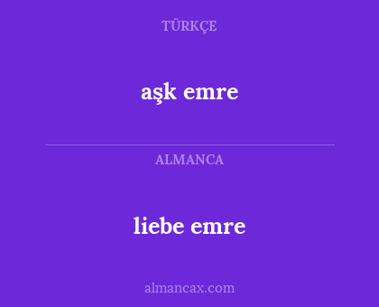 liebe emre - aşk emre