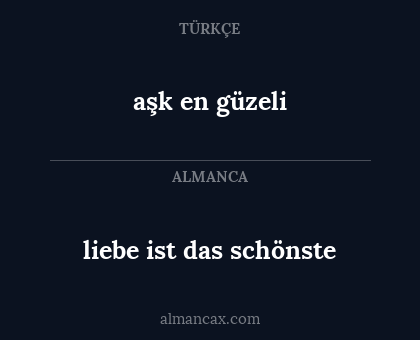aşk en güzeli - liebe ist das schönste