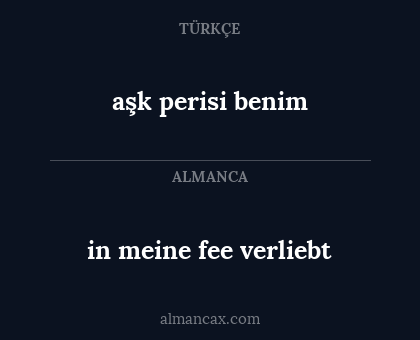 aşk perisi benim - in meine fee verliebt