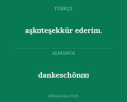 dankeschön❣️ - aşk❣teşekkür ederim.