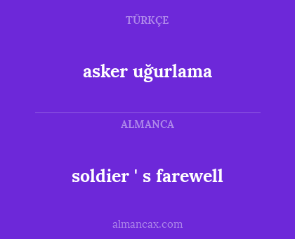 asker uğurlama - soldier ' s farewell