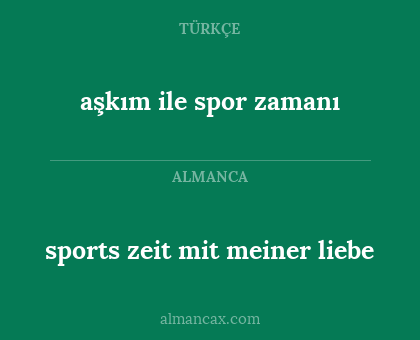sports zeit mit meiner liebe - aşkım ile spor zamanı